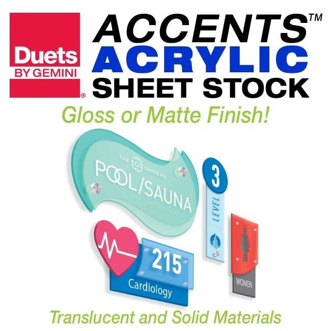 Accents Acrylic Sheet Stock