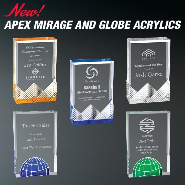 Apex Mirage And Globe Acrylics