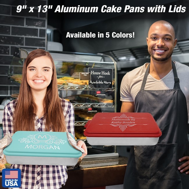 9" X 13" Aluminum Cake Pan With Lid