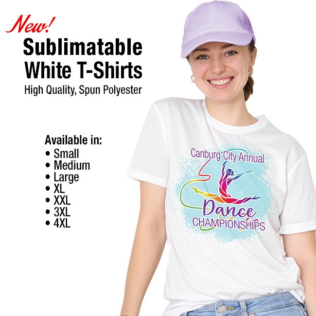 Sublimatable White T-Shirts